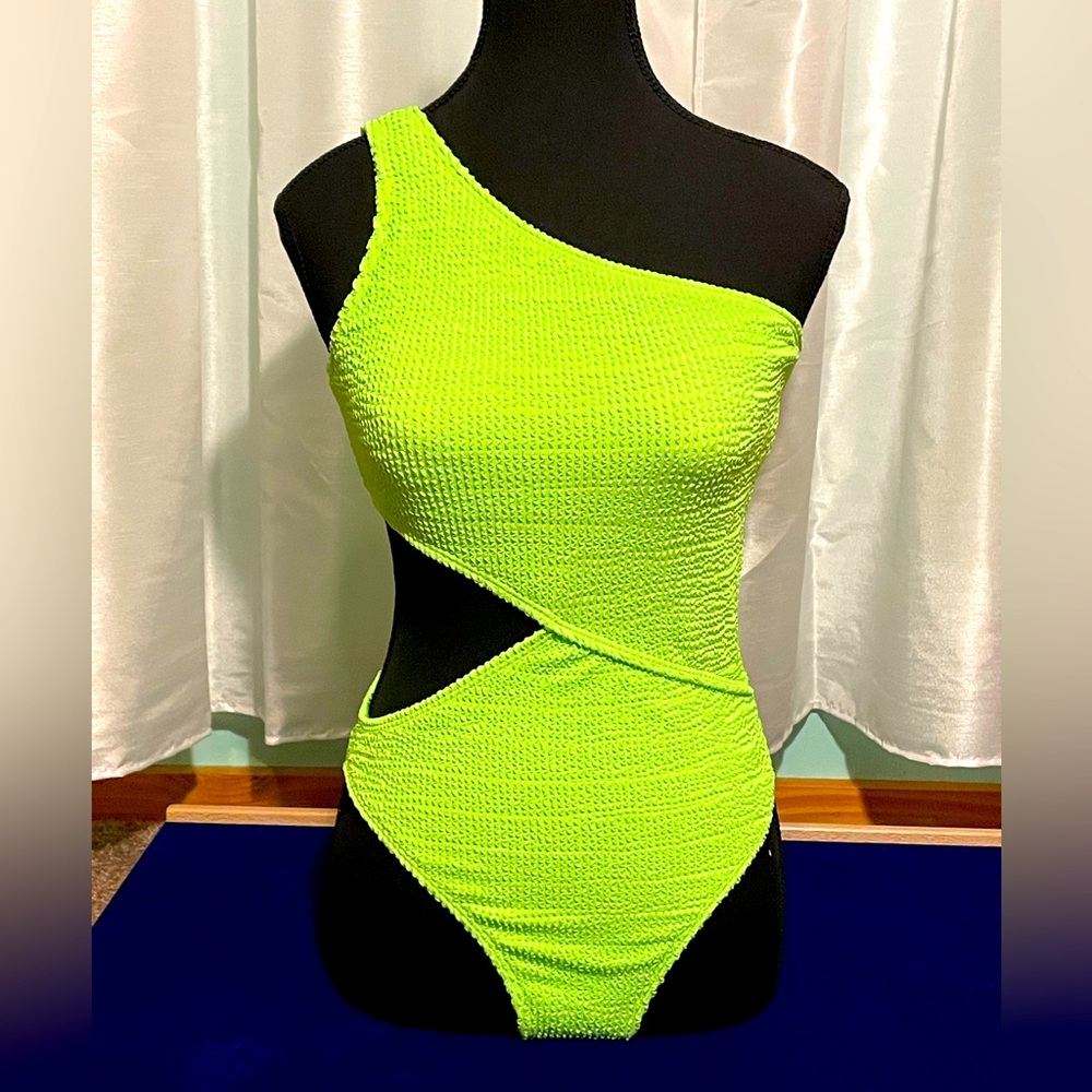 New Lime Green Monokini Size Small